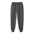 thumbnail image 5 of Lisingtool Women's Pants Ladies Solid Color Drawstring Elastic Waist Casual Loose Foot Sweatpants Sweatpants Women Dark Gray, 5 of 5