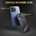 thumbnail image 4 of Protector de Pantalla TECHATRON para iPhone 15 Pro 6.1" Dureza 9H Paquete de 2, 4 of 6