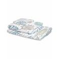 thumbnail image 2 of Light Blue Coastal Towel Set of 3, Soft Microfiber Bath Towels, Hand Towel, Washcloths, Summer Beach Coral Shell Starfish Quick-Dry Absorbent Towels for Bathroom Kitchen Hotel Beach Gym Spa, 2 of 7