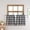 Black and White, variant on Buffalo Check Plaid Valances Gingham 2 Pack Tiers Rod Pocket Beige and White Farmhouse Short Curtains For Windows Treatment Decor Small Curtains Over Sink For Kitchen/Living Room 24 Inch Length