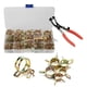 thumbnail image 1 of 115PCS 6-22mm Spring Hose Clamps + Manual Pliers Zinc Plated Gas Water Hose Clamp Metal Tools Assortment Kit, 1 of 5