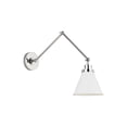 thumbnail image 1 of Generation Lighting Cw1151 Wellfleet 15" Tall Wall Sconce - Matte White / Polished Nickel, 1 of 1