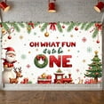 thumbnail image 6 of Festive Santa Banner Christmas Train Decoration Holiday Prop for Kids Party Celebration Winter Theme, 6 of 9