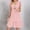 *Pink, variant on ClodeEU Women's Flowy Cute Ruffle Cap Sleeve V Neck Babydoll Dresses,Swing Mini Dress Sundress Purple,Womens Plus XL
