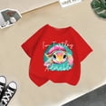 thumbnail image 4 of Tenue de Mode pour Tout-Petit Fille Tout-Petit T-Shirts à Manches Longues Fille Mignon Mode Imprimé Confortable Col Rond T-Shirt à Manches Courtes Été Décontracté Ample T-Shirt Hauts, 4 of 4