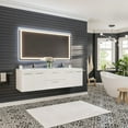 thumbnail image 2 of Eviva Axis 72 Inch Double Sink White Bathroom Vanity, 2 of 5