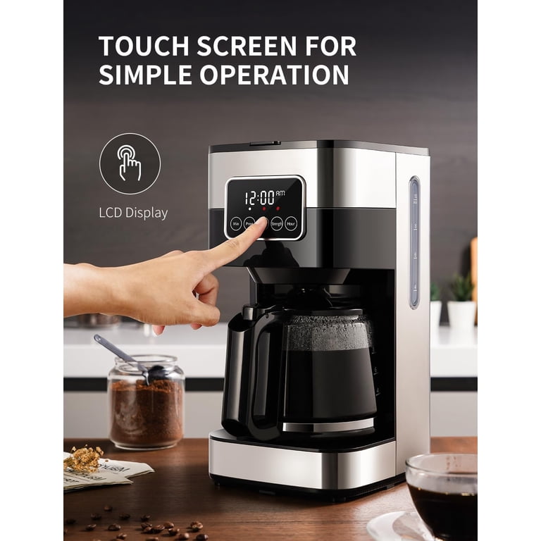 GDOR 10-Cup Programmable Coffee Maker Silver photo 2