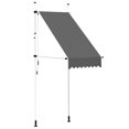 thumbnail image 1 of vidaXL Store Manuel Rétractable 100 cm Anthracite, 1 of 4