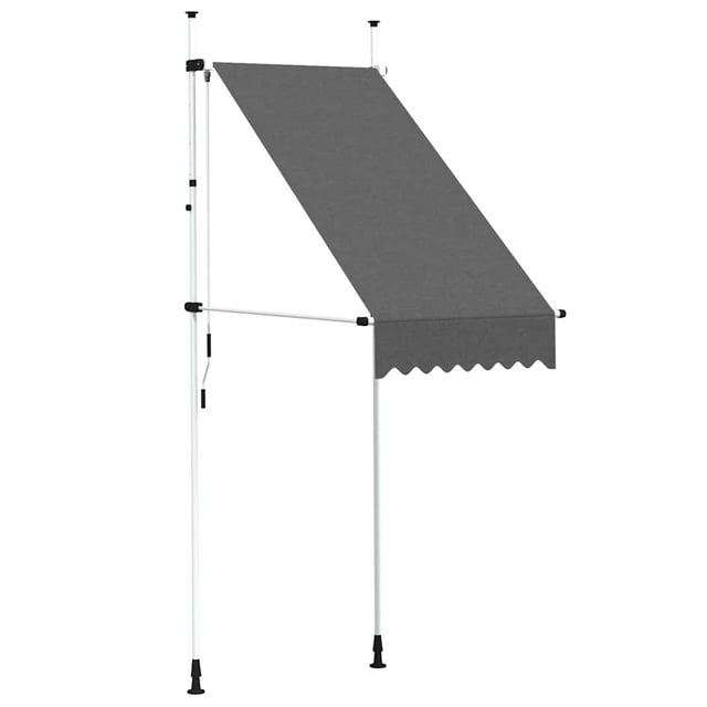 vidaXL Store Manuel Rétractable 100 cm Anthracite