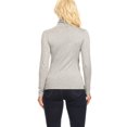 thumbnail image 4 of Women's Casual Solid Long Sleeve Fitted Turtleneck Sweater Top, 4 of 5