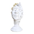 thumbnail image 2 of Figura de rostro humano, arte artesanal, adorno creativo nórdico, estatua moderna para comedor. Blanco, 2 of 9