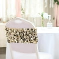 thumbnail image 6 of Efavormart 5 Pack Champagne Big Payette Sequin Round Chair Sashes For Weddings Party Banquets Decor, 6 of 11
