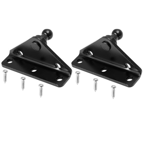 Unique Bargains 10mm Car Ball Studs Mounting Brackets for Gas Struts Black