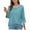 #Sky Blue, variant on Xixinqiwan Women No Boundaries Tops,Womens 3/4 Sleeve T Shirts Round Neck Solid Shirts Cute Fit Summer Casual Basic Tee Tops Light Blue M
