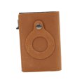thumbnail image 1 of Monedero con elástico para tarjetas y posicionamiento de cepillo antirrobo, tarjetero de cuero para hombre, tarjetero de cuero Crazy Horse, tarjetero bancario, 1 of 6