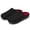 Black/Red, variant on Men’s Women’s Cotton Slippers, Warm Fleece Lined Scuff House Slippers, Non‑Slip Cushioned Hard Sole Indoor Outdoor Slippers for Home Office Lounging Daily Wear Fall Winter