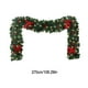 thumbnail image 3 of Borde Navideño de 2,7 Metros con Piñas Rojas y Frutos Brillantes para Decoración Navideña., 3 of 6