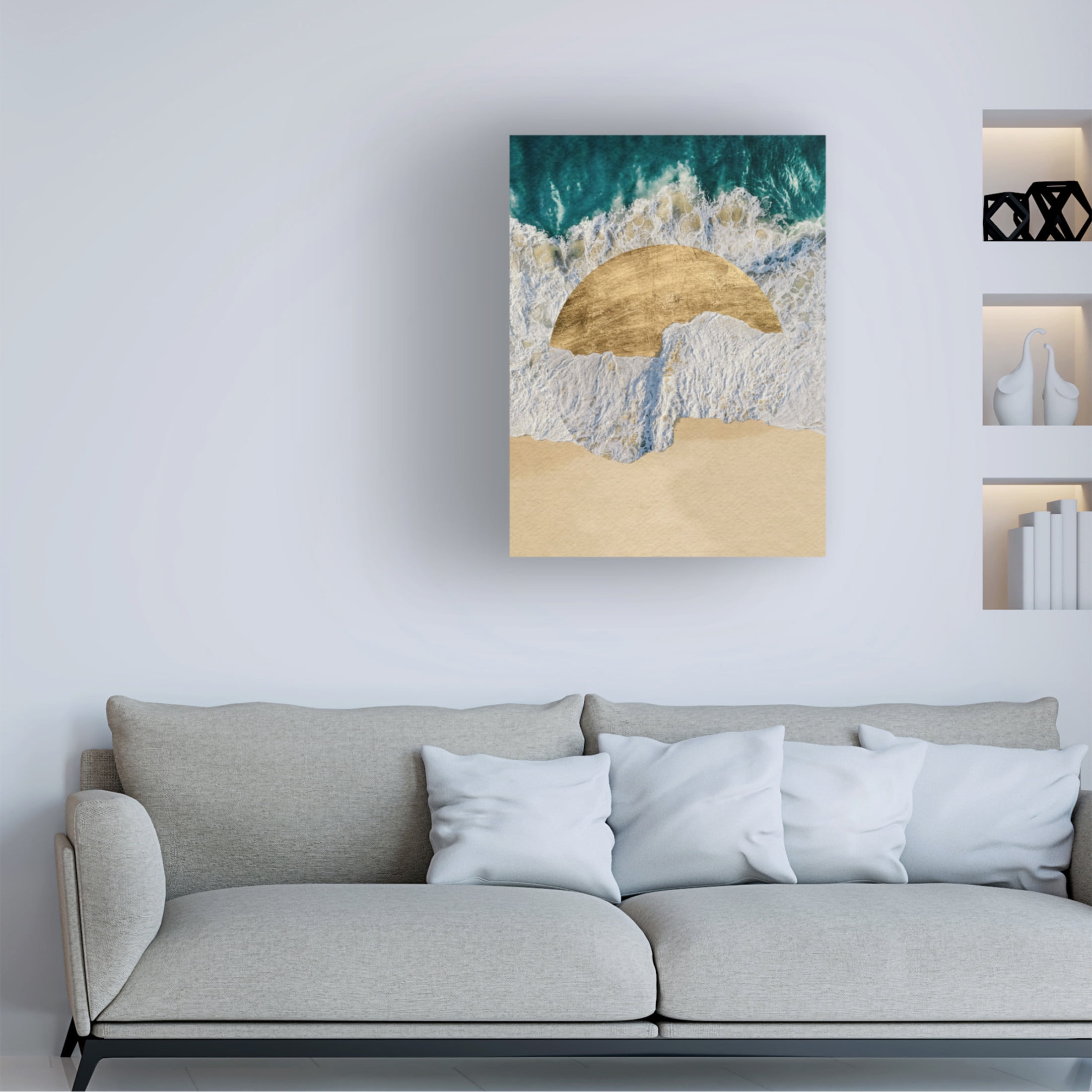 Trademark Fine Art Grace Popp Breaking Shore I Canvas Wall Art
