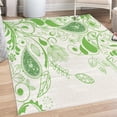 thumbnail image 1 of Paisley Decorative Rug, Oriental Motifs with Swirled Branch and Flower Pattern Bohemian Illustration, Quality Carpet for Bedroom Dorm and Living Room, 6 Sizes, Fern Green, by Ambesonne, 1 of 4