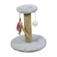 thumbnail image 2 of lionlar Cat Scratching Post Scratch Post Premium Sisal Rope Scratcher Kitten Cat Round Gray, 2 of 9