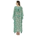 thumbnail image 4 of Moomaya Hooded Caftan For Women's Long Printed Bikini Cover Up Summer Turkish Beachwear-3418, 4 of 7