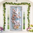 thumbnail image 2 of YWIYIUD 1PC Happy Easter Door Cover Easter Decorations, 71x35 Inch Easter Rabbit Eggs Door Banner Welcome Easter Banner Spring Theme Rabbit Door for Front Door Wall Indoor Outdoor Home Decor, 2 of 5