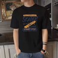 thumbnail image 3 of Camiseta de hombre con cuello redondo, dibujos de anime, estampado de Katoen, bordado, ropa de calle gráfica, camisetas para hombre, ropa superior, blanca, XL, Kpop, genial, S, 3 of 5