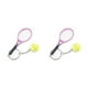 thumbnail image 2 of sweethay 6 piezas raqueta de tenis llaveros portátiles deporte llavero multicolor llavero conjunto accesorios regalos novias esposa púrpura Púrpura 2Conjunto, 2 of 6