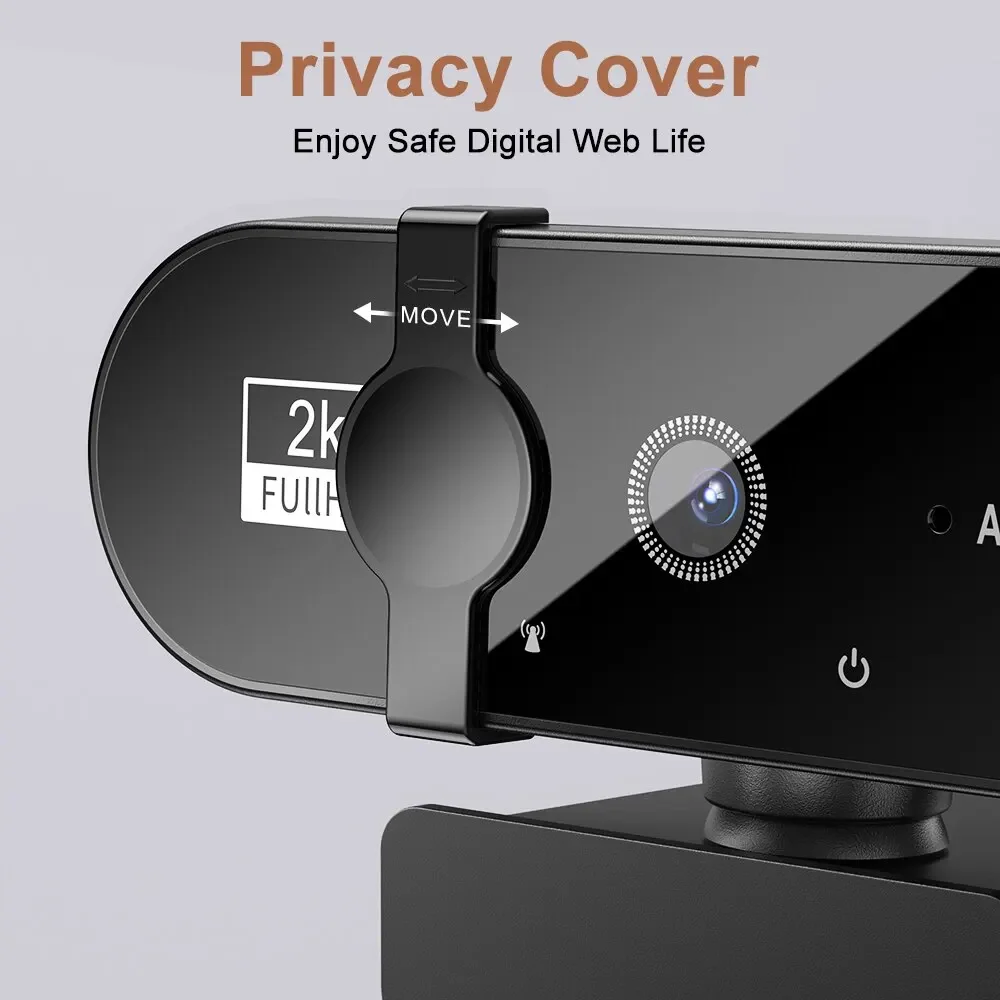 4K Webcam 1080P Mini Camera 2K Full HD Webcam with Microphone 30fps USB Web Cam for Auto  PC Laptop Video Shooting Camera