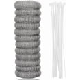 thumbnail image 1 of Lint Traps LVYOUIF 12 PCS Stainless Steel Washing Machine Lint Snare Traps, Washer Hose Lint Traps with 24 PCS Cable Ties, Laundry Mesh Washer Sink Drain Hose Screen Filter, 1 of 6
