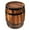 Dark Brown, variant on Masteelf Intricately Crafted Wooden Wine Barrel Decor in Dark Brown for Home and Bar Decor 18.5 Inches