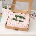 thumbnail image 2 of Flores artificiales rosas para hacer tú mismo ramos de boda, centros de mesa, fiestas, baby showers, decoración del hogar, 2 of 5