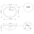 thumbnail image 3 of American Imaginations 18.125-in. W CUPC Oval Bathroom Undermount Sink Set In White - Chrome Hardware - Overflow Drain Incl. AI-31794, 3 of 7