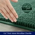 thumbnail image 6 of Subrtex Luxury Chenille Bathroom Rug Extra Soft and Absorbent Shaggy Rugs (Celadon,24"*60"), 6 of 8