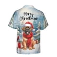 thumbnail image 2 of Merry Christmas Mastiff Enjoys Woofmas Winter Xmas Holiday Hawaiian Shirt Breathable Summer Unisex Merch Mastiffs Dog Lover Gifts Idea - 02022, 2 of 6