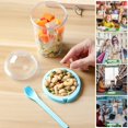 thumbnail image 3 of EASTIN Set of 4 Breakfast On the Go Cups  Take and Go Yogurt Cup with Topping Cereal or Oatmeal Container, 3 of 8