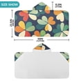 thumbnail image 4 of Yayeee Kids Hooded Towels Toddler Soft Absorbent Beach Bathing Wrap 50" x 23.5", Green Clover Pattern, 4 of 5