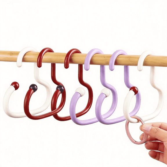 6-Pack Bra Hanger & Tank Top Organizer for Closet - Heavy Duty Space Saving Hangers with 6 Heart Hooks - Multi-Purpose Storage for Bras, Camisoles, Hats, and Scarves