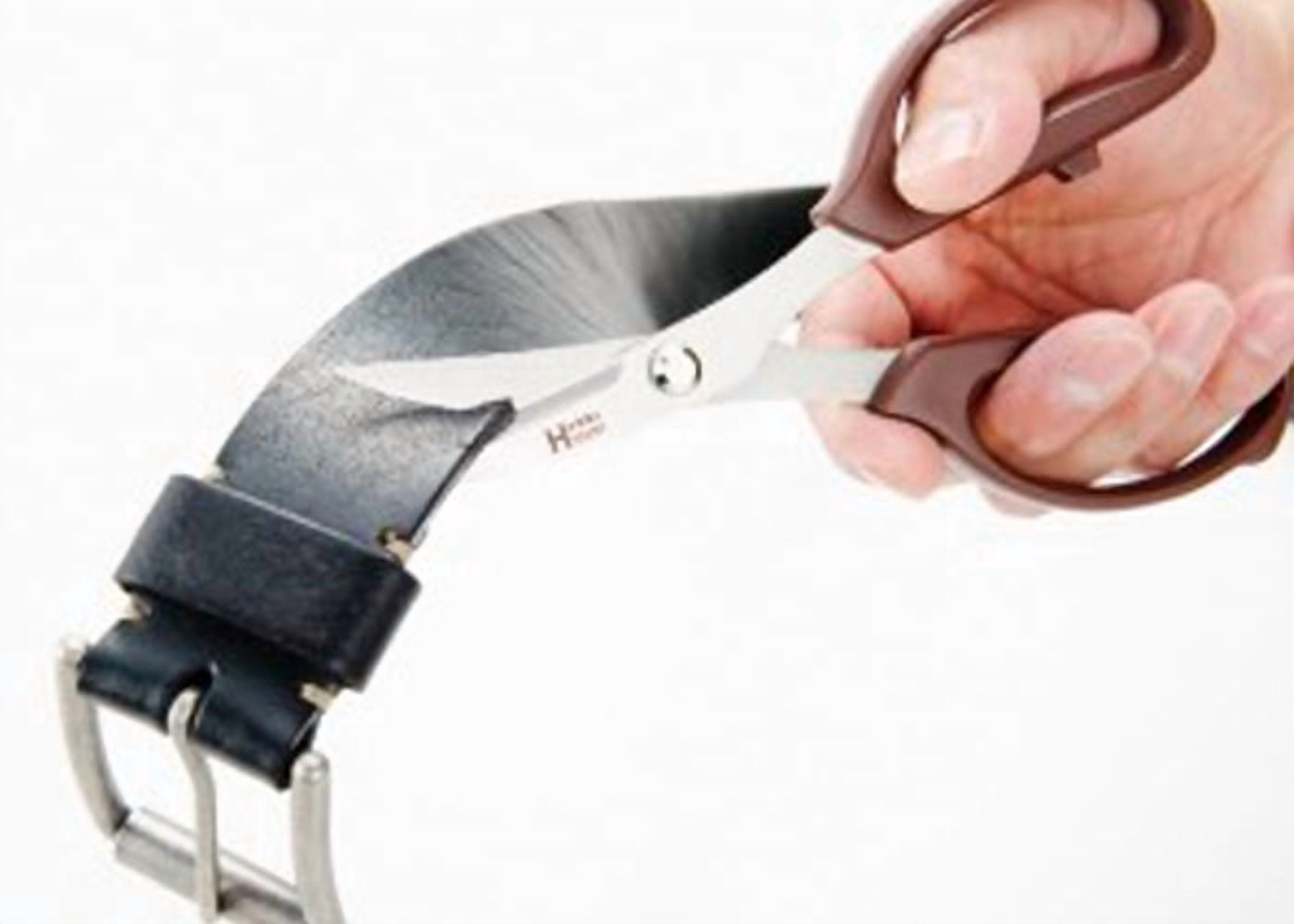 Japanese Leather Scissors, Stainless Steel Blades, Rubber Cutting Shears for Leather Craft, Office, Home, and Tailoring, 7.1"