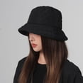 thumbnail image 2 of SikaFu Pure -Colored Hat Female New Versatile Autumn And Winter Fisherman Hat Cotton Cotton Cotton Shows Face Face Small, Simple High -Quality Basin Hat, 2 of 8