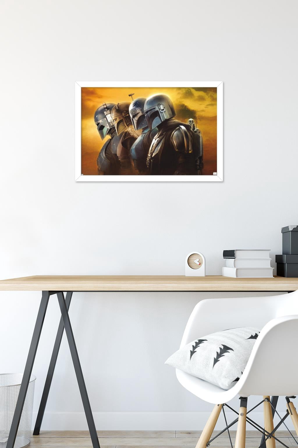 Star Wars: The Mandalorian Season 3 - Helmets Wall Poster, 14.725" x 22.375" Framed