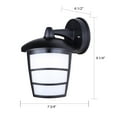 thumbnail image 4 of Canarm Black LED Downlight Outdoor Wall Fixture BRWL-POR12T-N-BK, 4 of 4