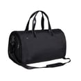 thumbnail image 2 of Bolsa de lona para ropa con compartimento para zapatos, para llevar durante la noche, de gran capacidad, para hombres Poliéster marrón, 2 of 9