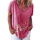 thumbnail image 1 of Elegante mujer con cuello en V estampado camiseta blusa Tops sudadera OAVQHLG3B Store  lin121212, 1 of 4