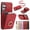 Red, variant on For Samsung Galaxy S26 Case Wallet with Card Holder, 360°Rotation Finger Ring Holder Kickstand, RFID Blocking Protective Shockproof Cover