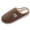 Coffee, variant on Mens Slippers Winter Soft Thick Sole Slip On House Shoes Warm Memory Foam Non Slip Comfortable Casual Indoor Outdoor Men Slippers Size 40