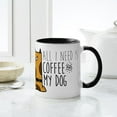 thumbnail image 6 of CafePress - All I Need Is Coffee And Mydog - 11 oz Ceramic Mug - Novelty Coffee Tea Cup, 6 of 6