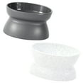 thumbnail image 1 of FUTUREORYY White Cat Feeding Container 2Pcs with Anti-Tip and Easy Cleaning for Pet Owners, 1 of 8