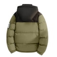 thumbnail image 5 of QQZ Color Block Padded Hooded Zip Up Puffer Jacket Men, Zip Up Sweatshirt Men, Fall Winter Travel Business Casual Ski Outdoor Daily Outfits, 5 of 7