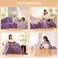 thumbnail image 7 of Electric Heated Blanket  Size - 62"x84" Heating Blanket with 9 Heat Levels & 1-10 Hours Timer,  Heating Flannel Blanket ETL Certified Machine Washable,   Idea - Purple, 7 of 7